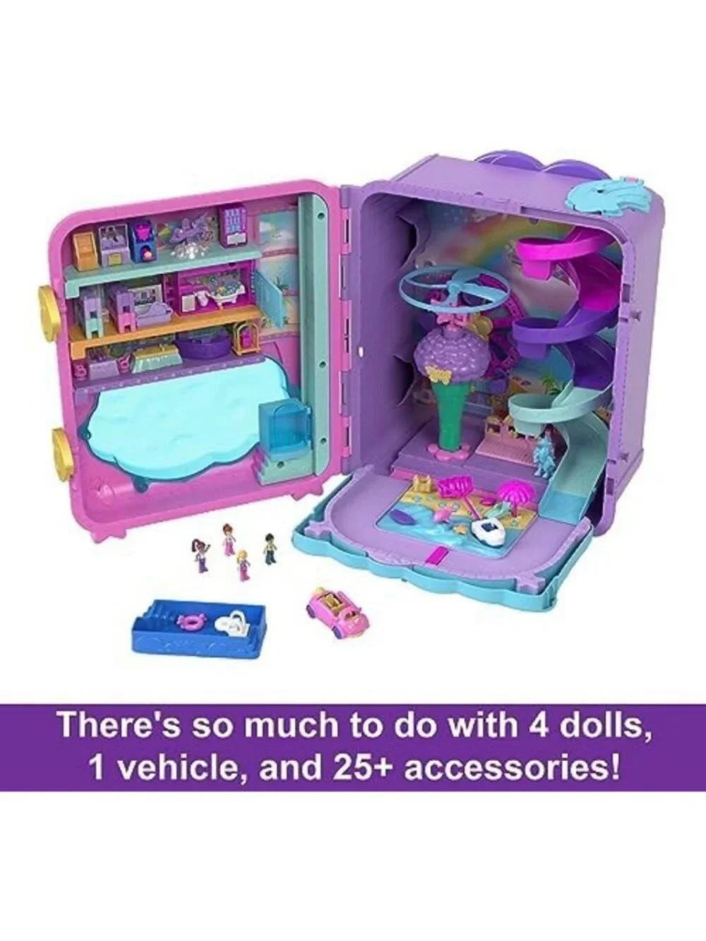 Resort Roll Away Playset for Kids - Fun Travel Toy with Accessories & Adventure!